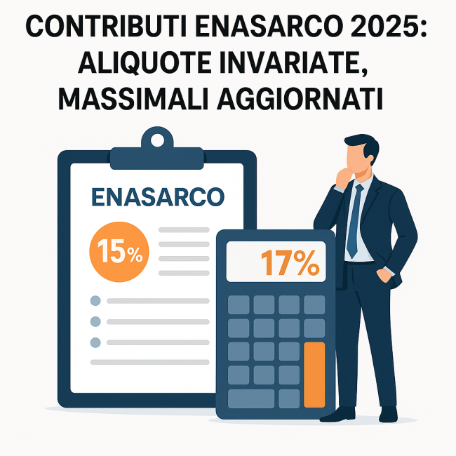 Contributi Enasarco 2025: Aliquote Invariati, Massimali Aggiornati